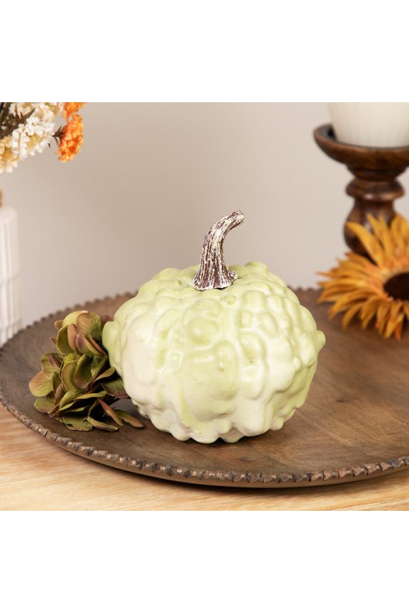 Knucklehead Pumpkin Fall Harvest Decoration - 5.5 - Light Green