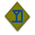 thumbnail image 1 of 5.5 Inch 26th Infantry Brigade Patch Vinyl Transfer Decal, 1 of 1