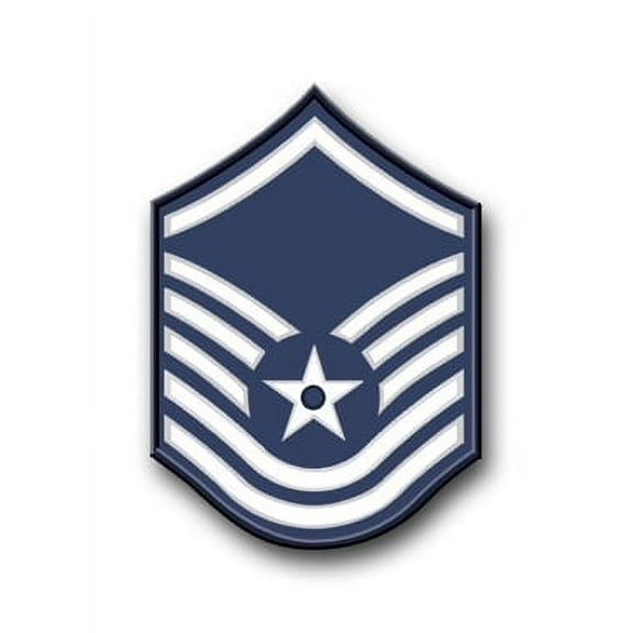 5.5 Inch Air Force Master Sergeant (No Diamond) Vinyl Transfer Decal