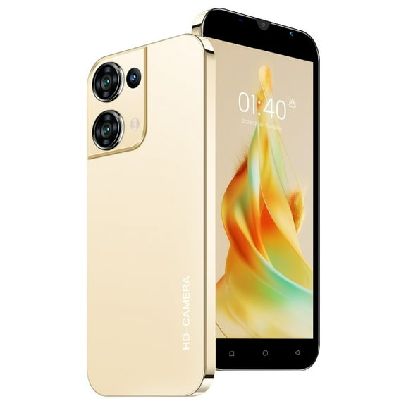 5.5 Inch Android 12 Smartphone Unlocked, 16GB ROM Quad Core Processor, 3200mAh Battery Dual SIM 3G, Face Unlock Rear Camera, Black Cell Phone