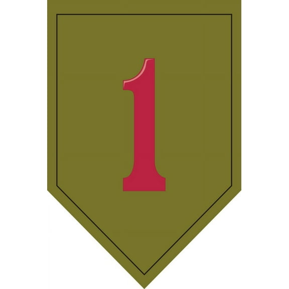 5.5 Inch Army 1st Infantry Division Patch Vinyl Transfer Decal