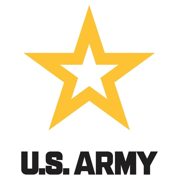 5.5 Inch Army Star Logo Vinyl Transfer Decal