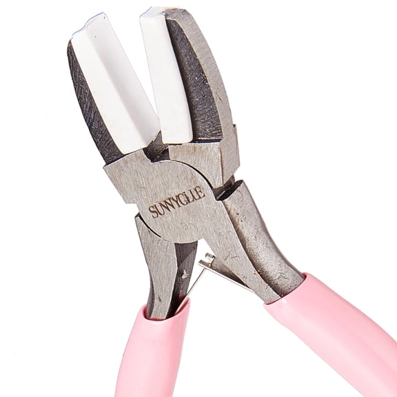 5.5 Inch Double Nylon Jaw Flat Nose Pliers Mini Precision Pliers Wire Forming Bending Tools for DIY Jewelry Making Hobby