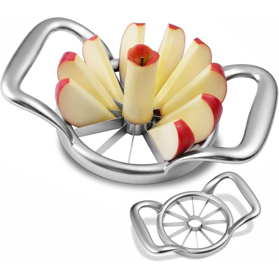 5.5 Inch Extra Large Apple Slicer,16-Slice Thin Apple Slicer and Corer,Cutter, Divider, Wedger for Fruits and Vegetables，Gifts for Mom，Sharp and Sturdy，Easy to Use
