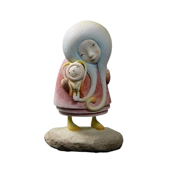 5.5 Inch I Will Always Hold You Care Statue Figurine, Pastel Color