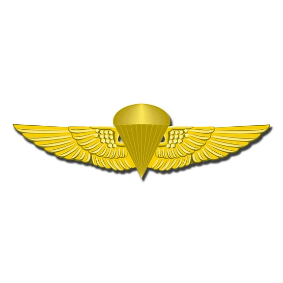5.5 Inch MARINE CORPS JUMP WINGS MILITARY DECAL