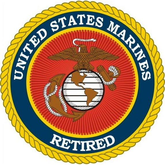 5.5 Inch Marine Corps Retired Decal Sticker