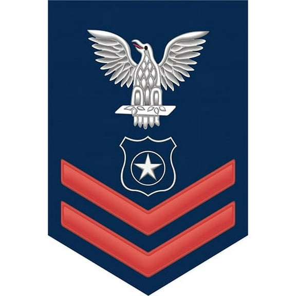 5.5 Inch Navy Red E-5 Master At Arms MA Decal Sticker