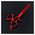5.5 Inch Purple Flying Shears Rotating Thumb Shears, Rotating Hair