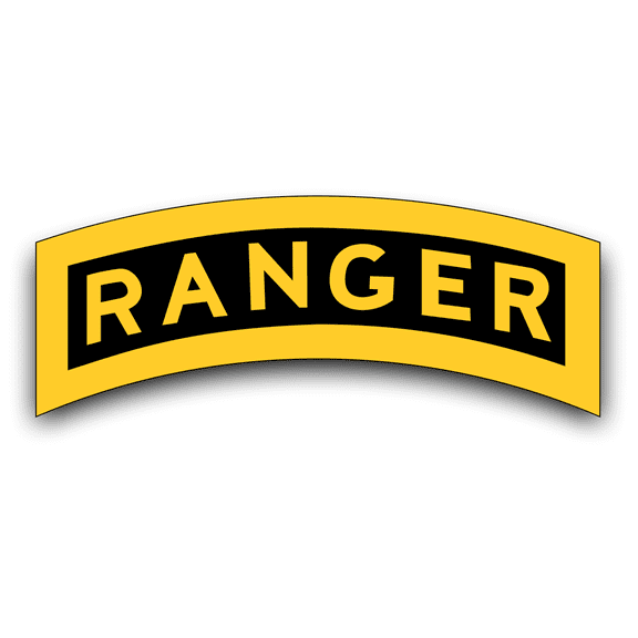 5.5 Inch Ranger Tab Vinyl Transfer Decal