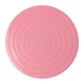 5.5 Inch Rotating Cake Turntable - Smooth Spinning Decorating Stand for Cakes, Cookies & Cupcakes - Pink Baking Turntable for Home & Professional Use
