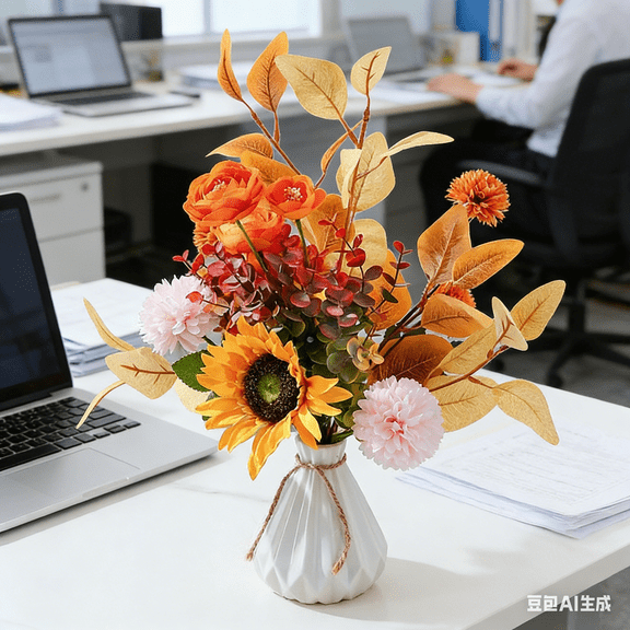 5.5 Inch Small Ronund Vase for Planters Flower Pots Floral Containers White Ceramic Flower Vase Pot for Indoor or Outdoor Decoration