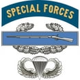 thumbnail image 1 of 5.5 Inch Special Forces CIB Jump Wings Decal Sticker, 1 of 1