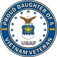 thumbnail image 1 of 5.5 Inch U.S. Air Force Proud Daughter of a Vietnam Veteran, 1 of 1