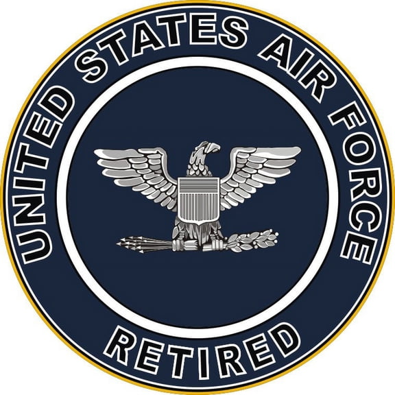5.5 Inch U.S. Air Force Retired Colonel Decal Sticker