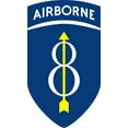 thumbnail image 1 of 5.5 Inch U.S. Army 8th Infantry Division With Airborne Tab Sticker, 1 of 1