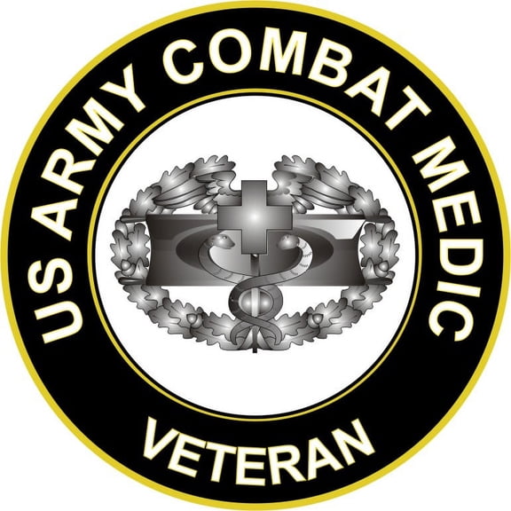 5.5 Inch U.S. Army Combat Medic Veteran Sticker Decal
