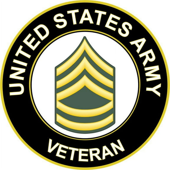 5.5 Inch U.S. Army Sergeant First Class Veteran Sticker Decal