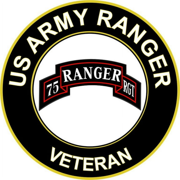 5.5 Inch U.S. Army Veteran Airborne Rangers Sticker Decal