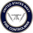 thumbnail image 1 of 5.5 Inch U.S. Navy Fire Controlman Round FC decal, 1 of 1