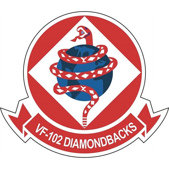 5.5 Inch VF-102 'Diamond Backs' Patch Decal