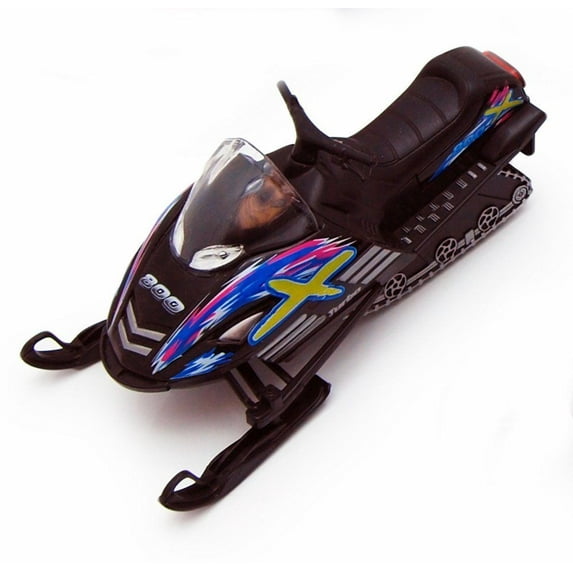 5.5" Kinsfun Snow Turbo Diecast Model Toy Pull Back Action Black