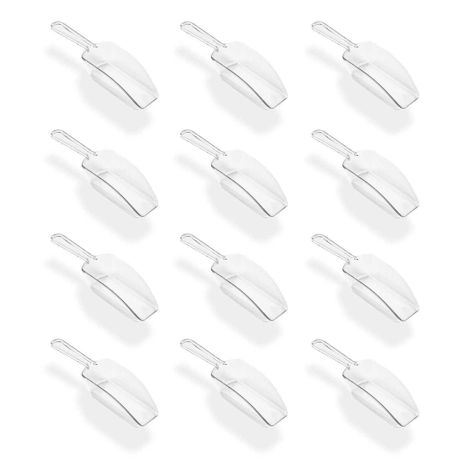 Plastic Candy Scoops Serving-ware, 6-1/2-inch, 6-Piece, Clear