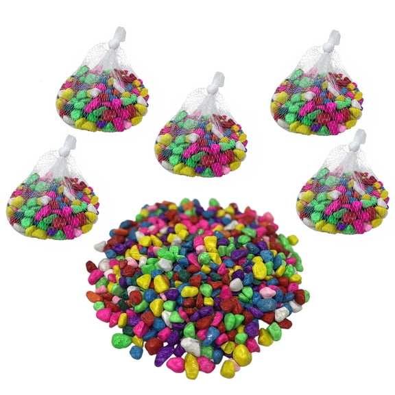 HomeNite Colorful River Decorative Stones, 5.5lb Bag