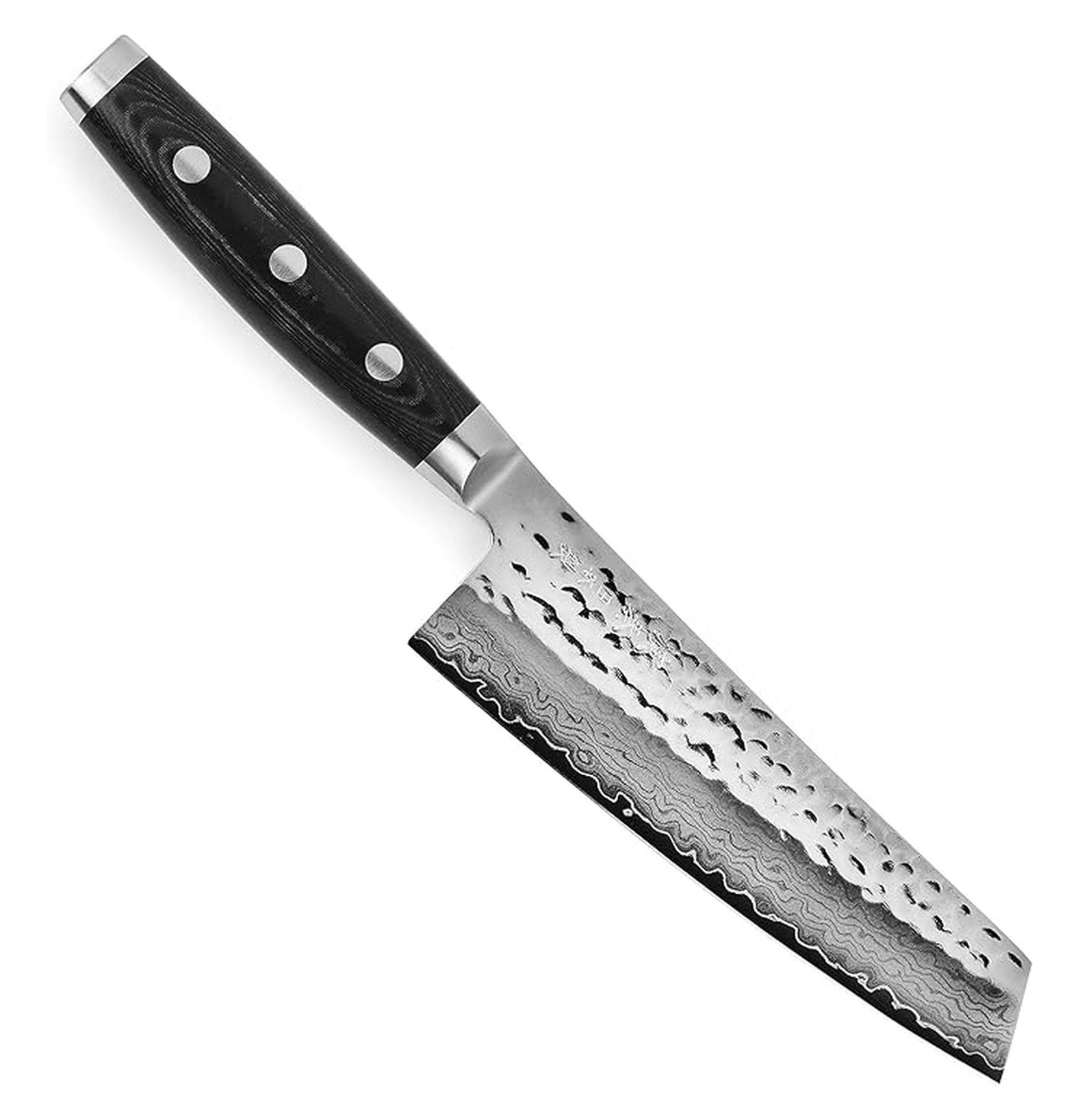 5.5" Prep Knife - Made in Japan - VG10 Hammered Damascus Stainless Steel Utility Knife