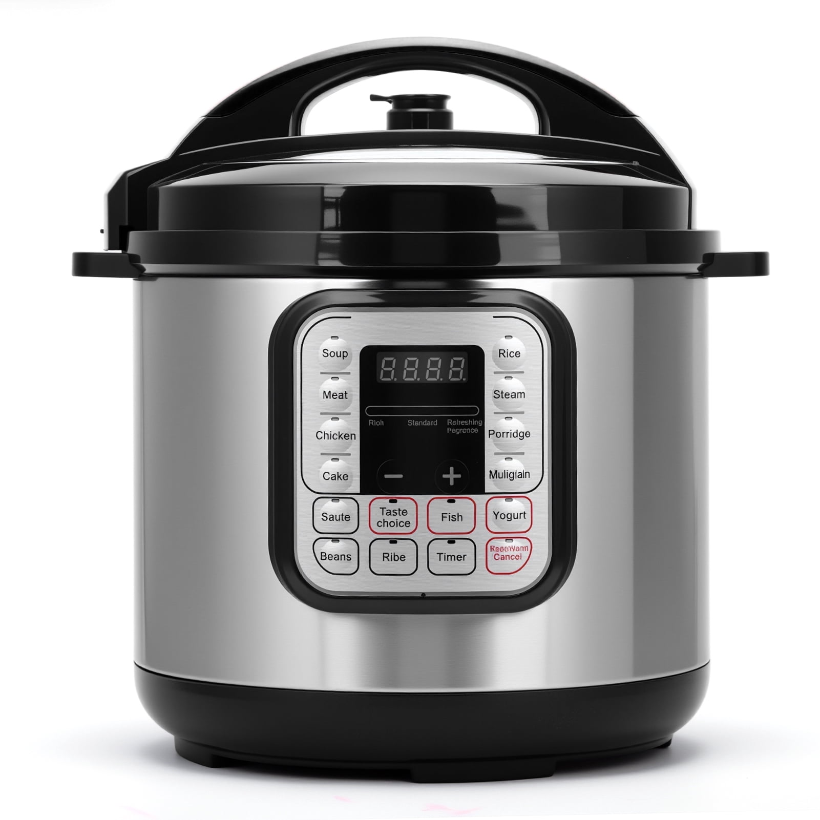 5.5 Quart Electric Pressure Cooker, 16-in-1 Multi-Functional Slow Cooker, Rice Cooker, Saute Pan, Soup Pot, Egg Cooker, Warmer, Preset Cooking, Stainless Steel
