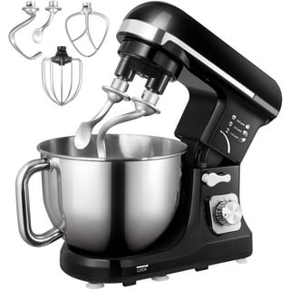 uhomepro 7.5 QT Stand Mixer for Kitchen, 6+0+P-Speed Tilt-Head 660W Dough  Mixer, Home Commercial Mixing Electric Kitchen Cake Mixer W/ Dough Hook,  Beater, Egg Whisk, Spatula, Dishwasher Safe, Black 