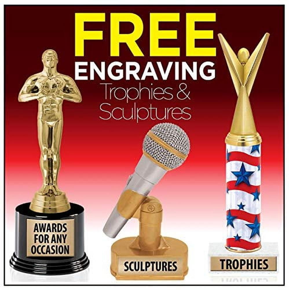 Crown Awards 12" Gold Star Unicorn Trophy - Custom Engraved Award For Kids, Sports, And Recognition