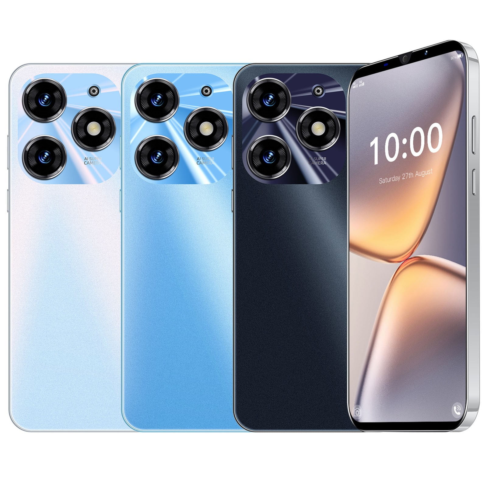 5.5" Spark 10 Pro Android Smartphone - MTK6580 Quad-Core, 1GB RAM, 8GB ROM, Dual SIM, 2MP Cameras, Face Recognition(White)