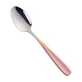 thumbnail image 1 of 5.5 in Teaspoon, Mini Stainless Steel Silverware Dessert Spoons Espresso Spoons for Home, Kitchen, Restaurant, Mirror Finish and Dishwasher Safe (Pink), 1 of 5