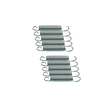 Jumpking Heavy Duty Trampoline Springs 5.5-inch for Trampolines, Stainless Steel Trampoline Replacement Springs (set of 10)