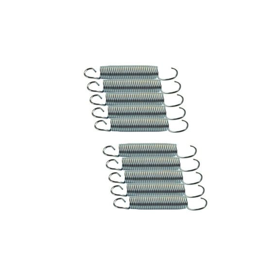Jumpking Heavy Duty Trampoline Springs 5.5-inch for Trampolines, Stainless Steel Trampoline Replacement Springs (set of 10)