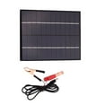 thumbnail image 1 of 5 5 Watt 12 Volt Polysilicon Solar Panel With Battery Clip For Outdoor Power, 1 of 7
