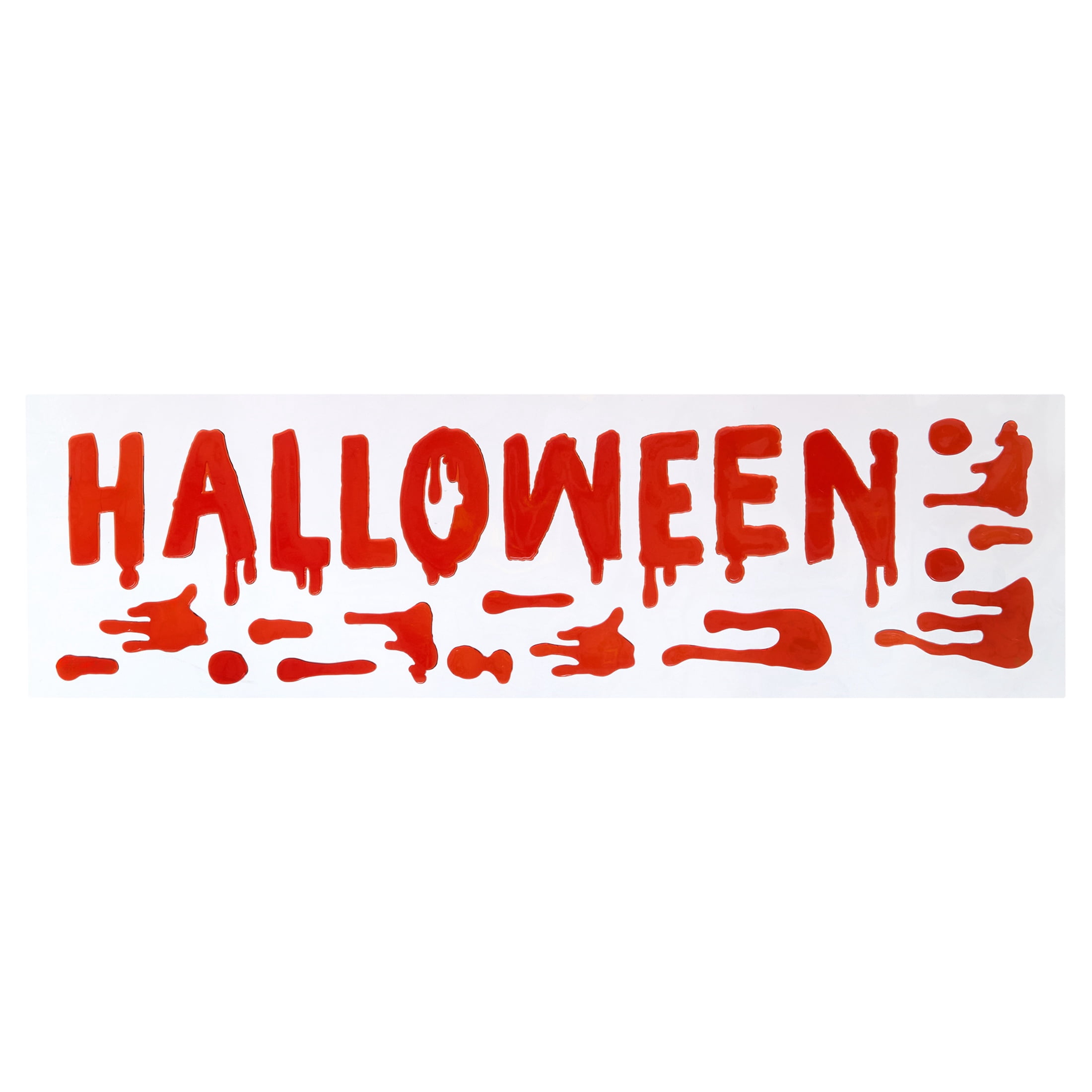 Bloody Halloween Gel Clings, Multicolor, 5.4" x 20.9", Halloween by Way To Celebrate