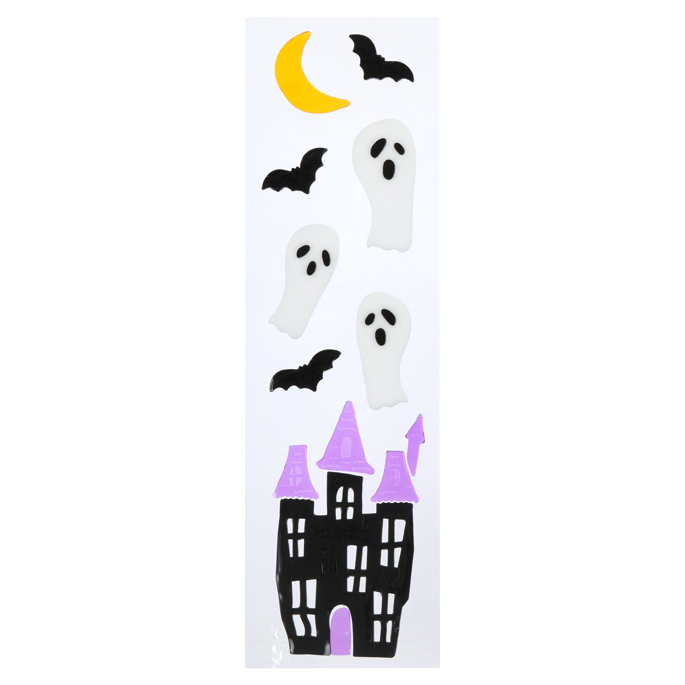 Haunted House Gel Clings, Multicolor, 5.5" x 21", Halloween by Way To Celebrate