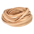 thumbnail image 1 of 5.5 Yard 8mm Flat Leather Cord, Leather Lacing Strips for DIY Crafting Light Brown, 1 of 6