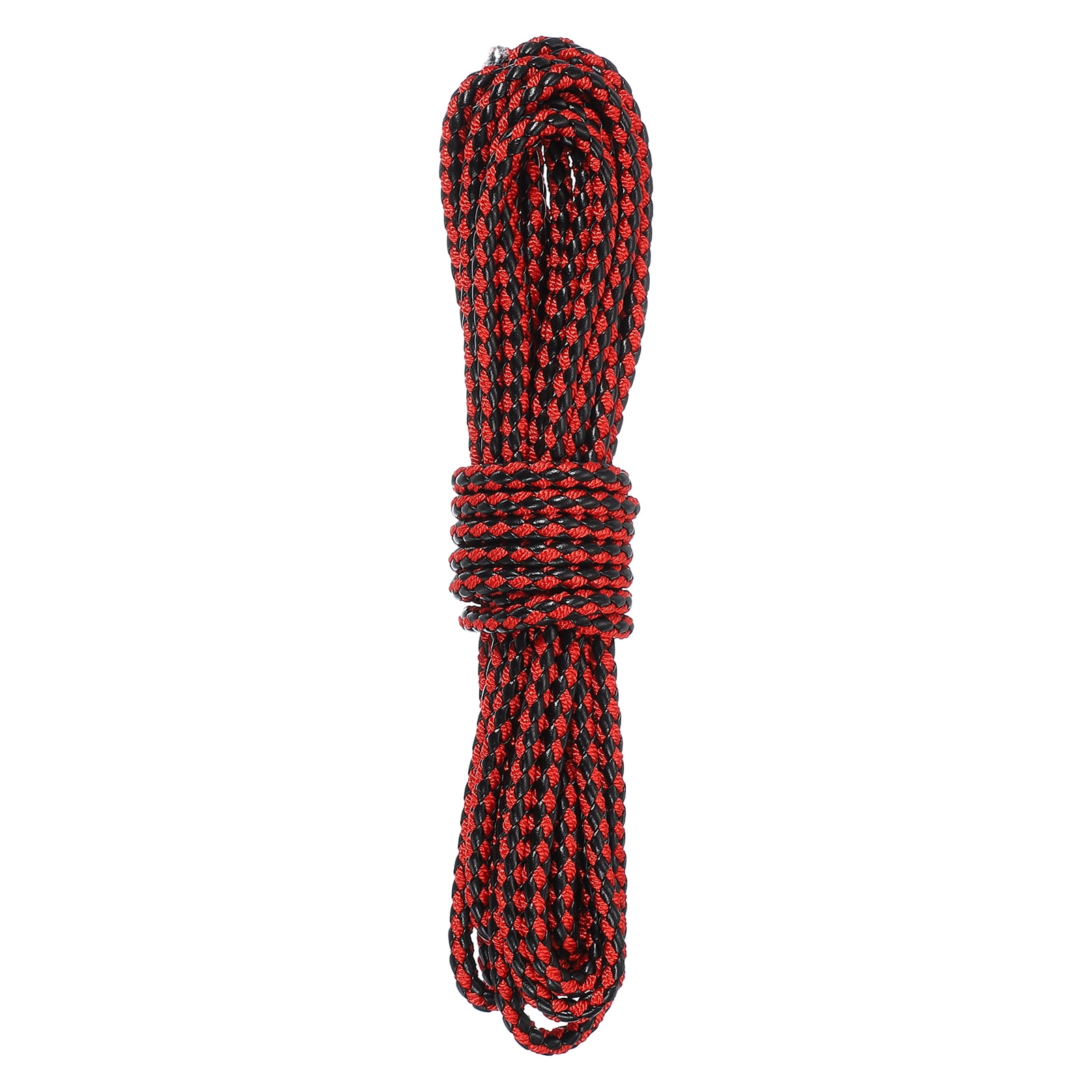 Folded Ropes 5.5 Yard Leather Cord, 5.5mm Round Braided Leather Strips Rope Folded ...