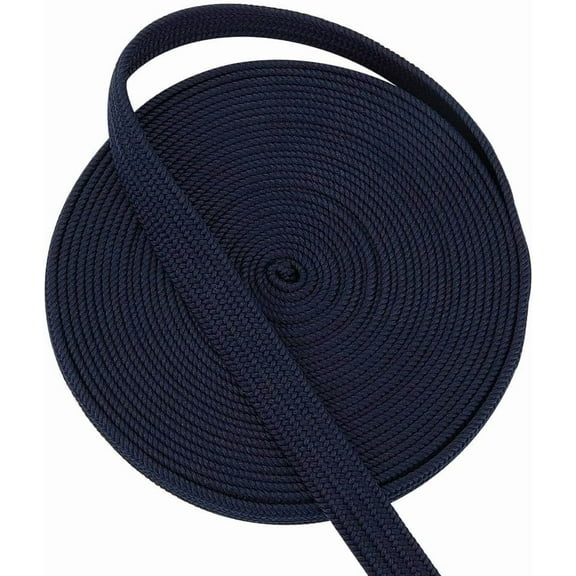 5.5 Yards/5M Black Ito Sageo Wrapping Cord 0.5 Inch Wide Cotton Sword Handle Cord Tsukamaki Sageo Wrapping Cord for Japanese Samurai Katana Swords Handle Rope