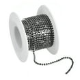 thumbnail image 1 of Uxcell 1 Roll Crystal Rhinestone Chain Sew on Metal Close Claw Chain Trim for DIY Black 3mm, 1 of 7