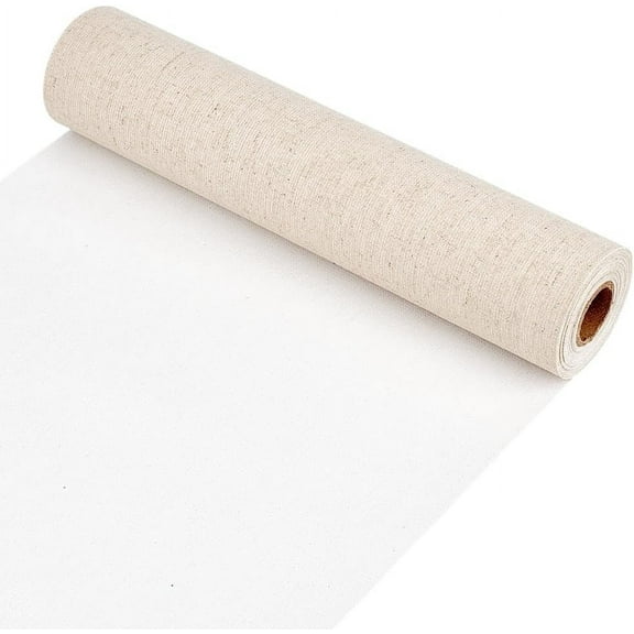 5.5 Yards x 11 Inch Canvas Roll Linen Four Primed Canvas Roll Artist Canvas for DIY Making