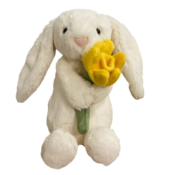 5.5" Yellow Stuffed Animal Plush Easter Bunny, Soft Lop Eared Rabbit Toy for Birthday Gift, Cute Long Ear Bunny Plushie, Perfect }Plush Toy Birthday Gift