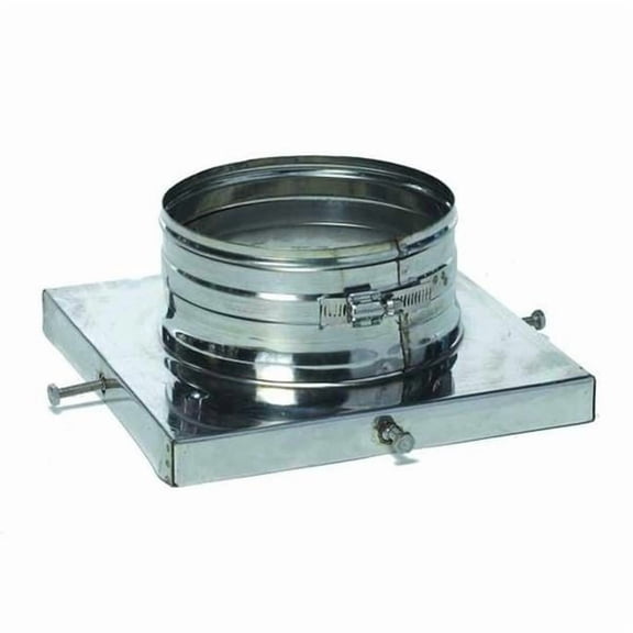 5.5 in. 8 x 8 in. Light Flex & Hybrid Deluxe Top Terra Cotta Collar Plate