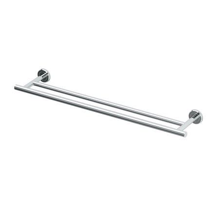 Gatco 4244 Latitude II 24"L Double Towel Bar, Chrome