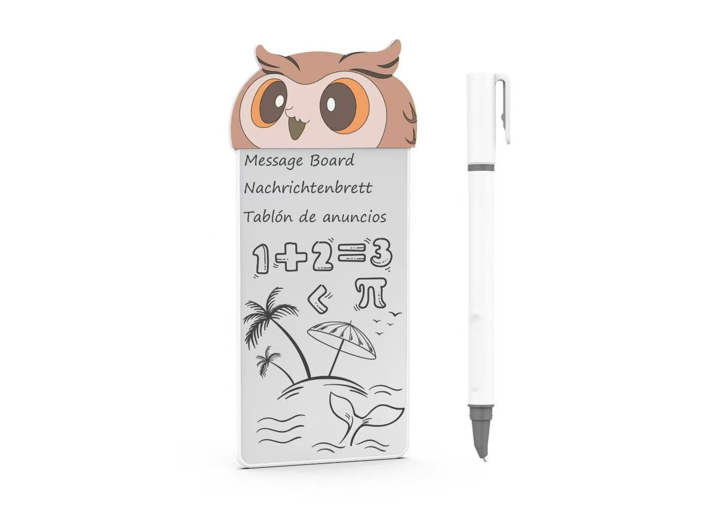 5.5-inch Cartoon Magnetic Writing Board Refrigerator Sticker Message ...
