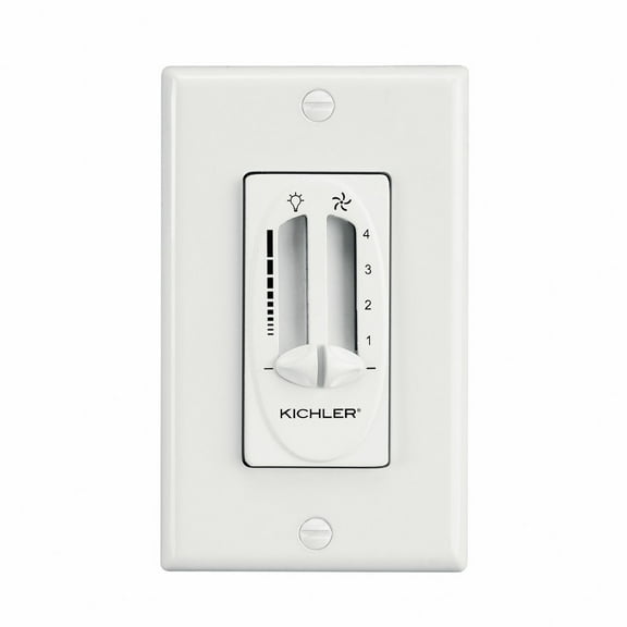 5.5 inch Fan 4 Speed-Light Dimmer-White Finish Bailey Street Home 147-Bel-704300