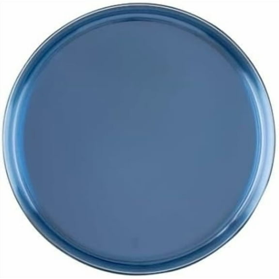 5.5 inch Transparent Blue Plastic Plates – Disposable, Elegant, Durable, Versatile Plates for Everyday Use, Parties, Desserts, and Special Occasions – BPA-Free, Easy to Clean, Stylish Tableware (10)